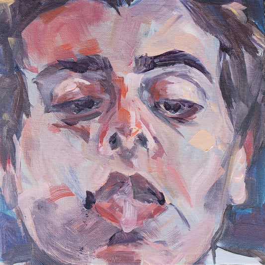 "Reed", 2019, oil on board, 8 x 8 inches